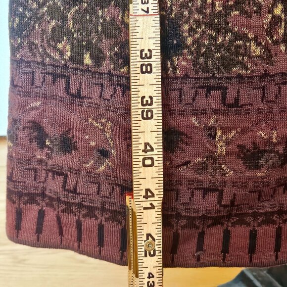 Peruvian Connection Jacquard Sweater Knit Body Con Womens Dress SMALL - Picture 10 of 14